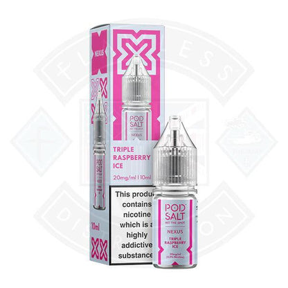 Nexus Pod Salt Triple Raspberry Ice 10ml - 10mg - Flawless Vape Shop