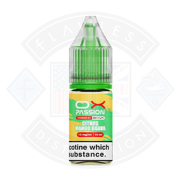 OX Passion by Oxva Citrus Mango Guava Nic Salt 10ml - 20mg - Flawless Vape Shop