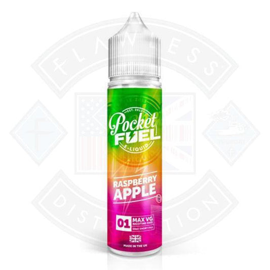 Pocket Fuel Raspberry Apple 01 0mg 50ml Shortfill - Flawless Vape Shop