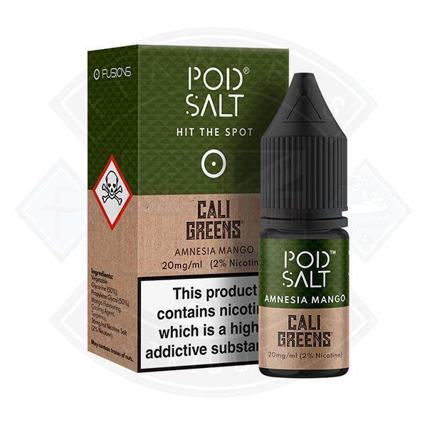 Pod Salt Cali Greens Amnesia Mango Nic Salt 10ml E-Liquid - 20mg - Flawless Vape Shop
