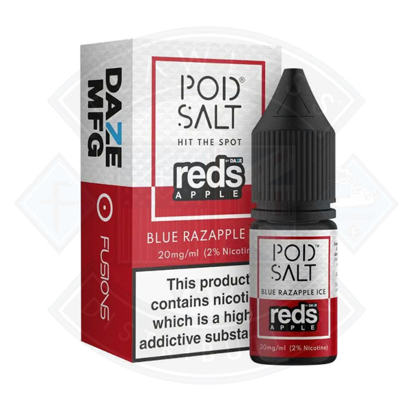 Pod Salt Reds Apple Blue Razapple Fusion Series 20mg 10ml E-Liquid