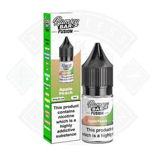 Ramsey Bar Fusion V2 Apple Peach Nic Salt 10ml - Flawless Vape Shop