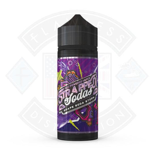Strapped Sodas - Grape Soda Storm 0mg 100ml Shortfill - Flawless Vape Shop