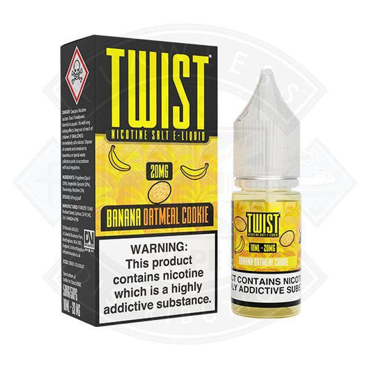 Twist Juice Banana Oatmeal Cookie Nic Salt 10ml - Flawless Vape Shop