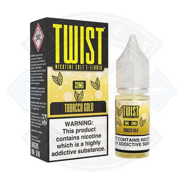Twist Juice Tobacco Gold Nic Salt 10ml - Flawless Vape Shop