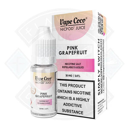 Vape Coco Pink Grapefruit Nic Salt 10ml - Flawless Vape Shop