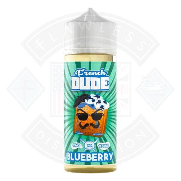 Vape Juice French Dude - Blueberry 0mg 100ml Shortfill - Flawless Vape Shop