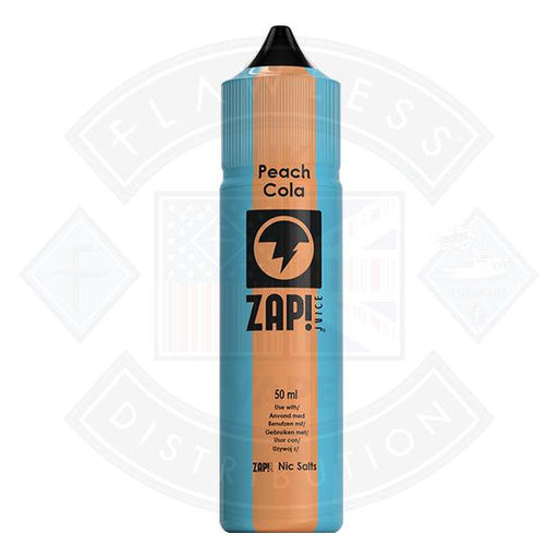 Zap! Peach Cola 50ml 0mg Shortfill E-Liquid - Flawless Vape Shop