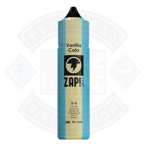 Zap! Vanilla Cola 50ml 0mg Shortfill E-Liquid - Flawless Vape Shop