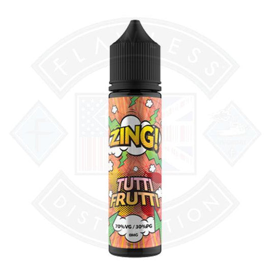 Zing! Tutti Frutti 0mg 50ml Shortfill - Flawless Vape Shop
