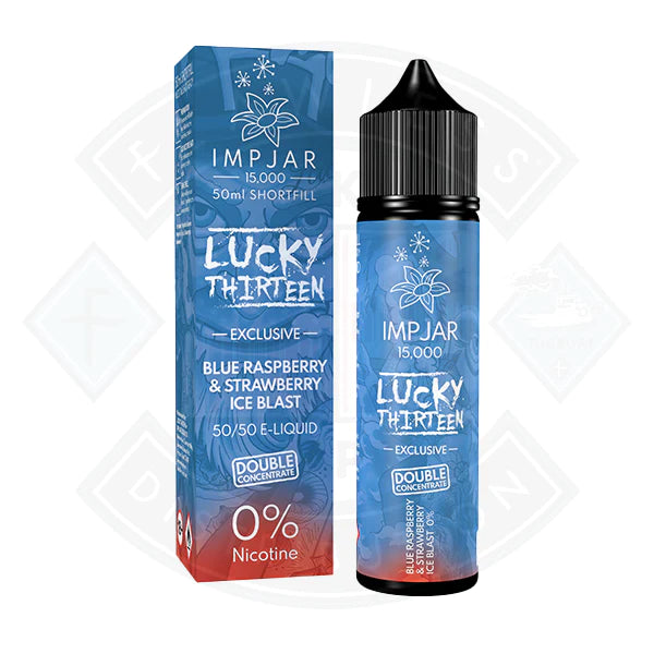 IMP JAR X Lucky 13 - Blue Rasp Straw Ice 50ml E-Liquid