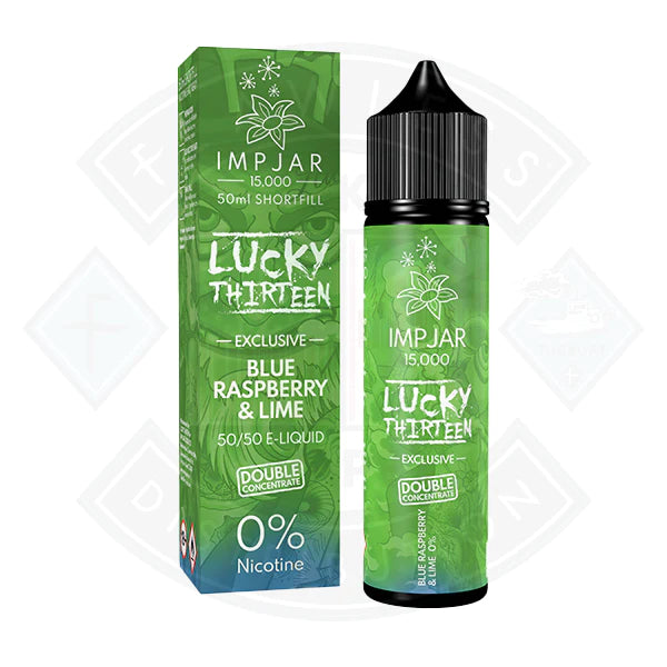 IMP JAR X Lucky 13 - Blue Raspberry Lime 50ml E-Liquid
