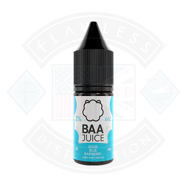 Baa Juice Sour Blue Raspberry Nic Salt 10ml