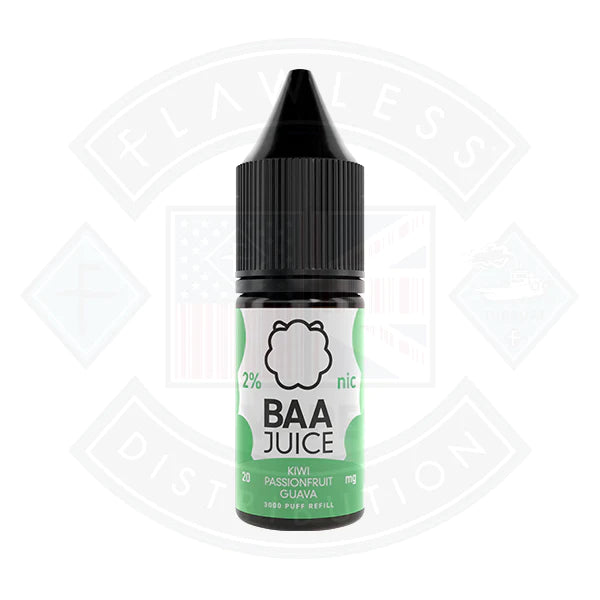 Baa Juice Kiwi Passionfruit Guava Nic Salt 10ml