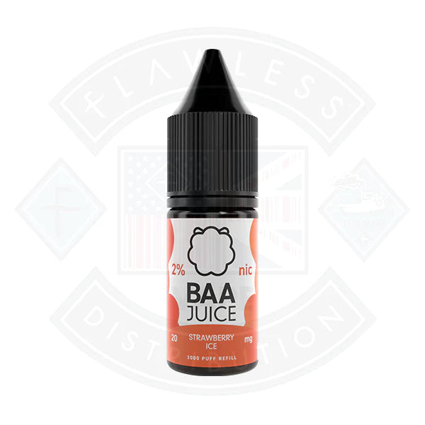 Baa Juice Strawberry Ice Nic Salt 10ml