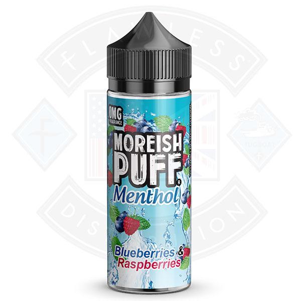 Moreish Puff Menthol Blueberry and Raspberry 0mg 100ml Shortfill E-liquid