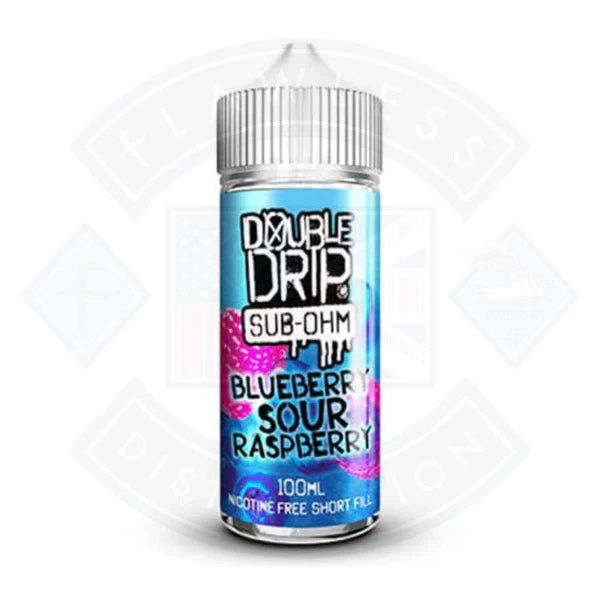 Double Drip Blueberry Sour Raspberry 0mg 100ml E-liquid