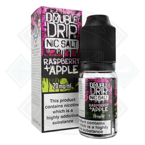 Double Drip Nic Salt Raspberry & Apple 10ml E-liquid