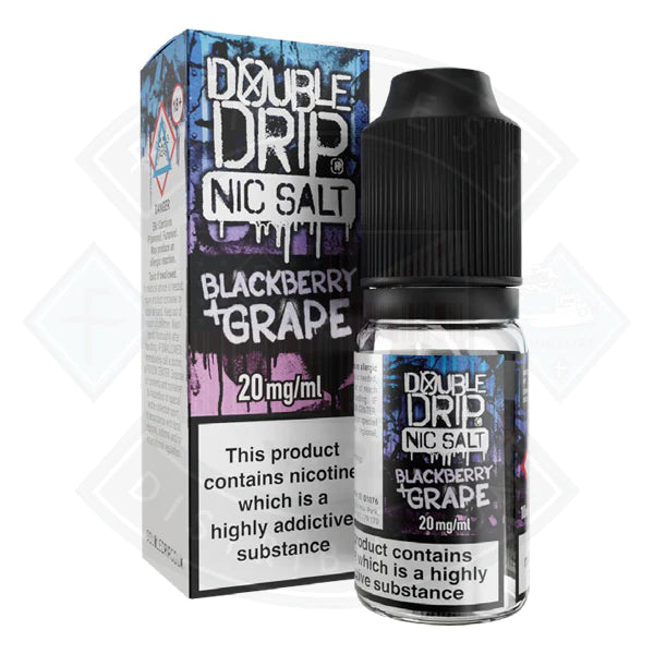 Double Drip Nic Salt Blackberry & Grape 10ml E-liquid