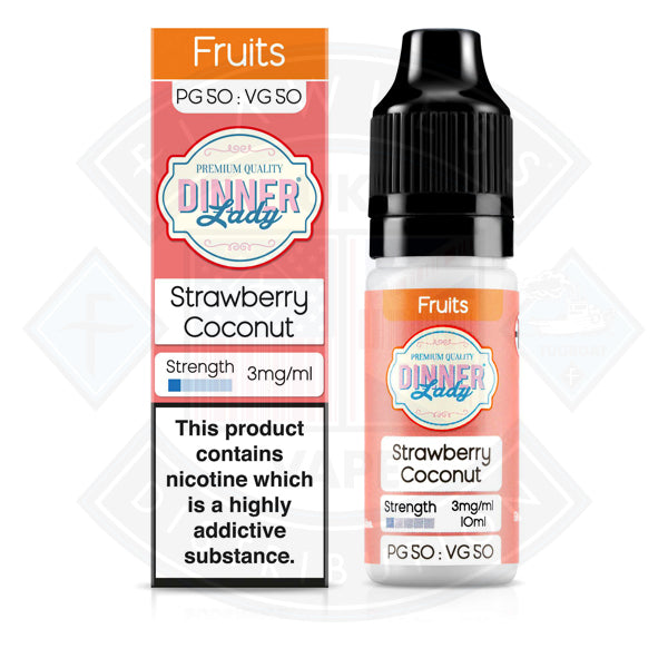 Dinner Lady Fruits 50/50 Strawberry Coconut 10ml