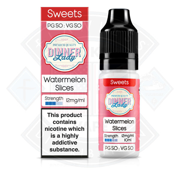 Dinner Lady Sweets 50/50 Watermelon Slices 10ml