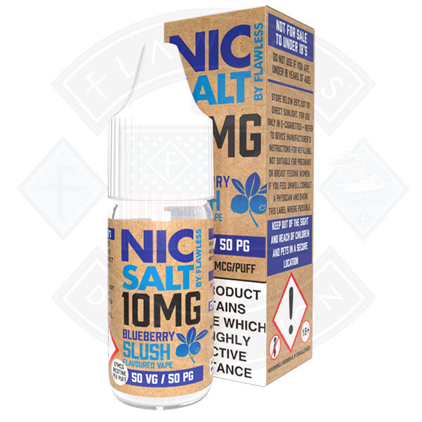 Nic Salt - Blueberry Slush 10mg 10ml By Flawless