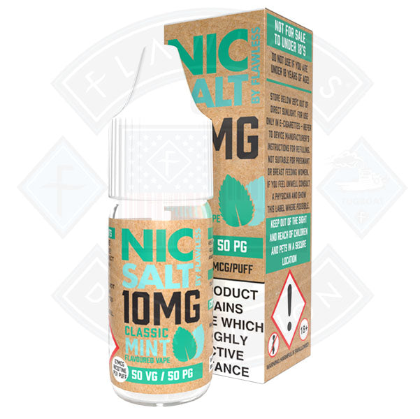 Nic Salt - Classic Mint 10mg 10ml By Flawless