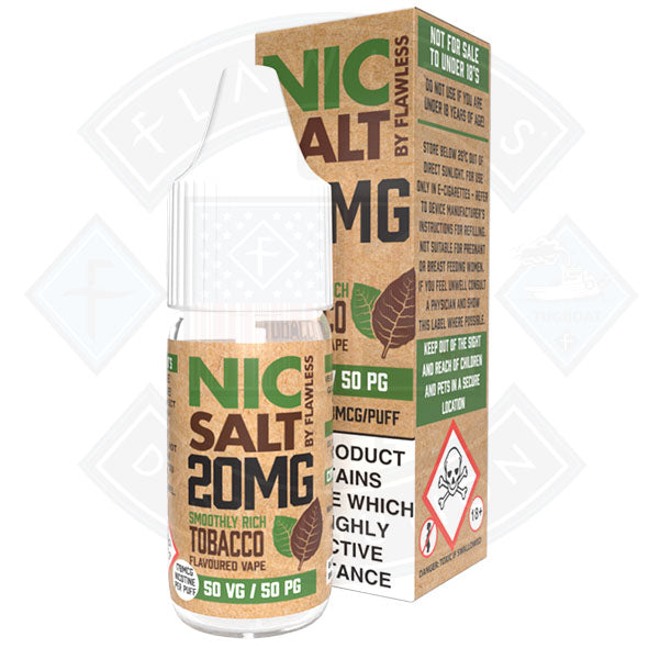 Nic Salt - Smoothly Rich Tobacco 20mg 10ml E liquid