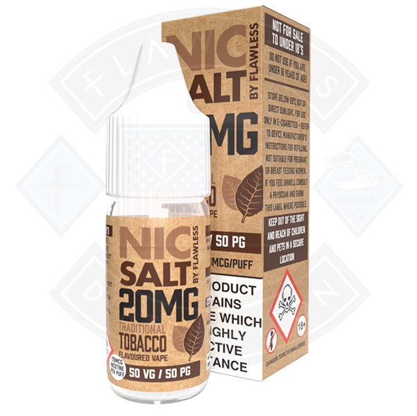 Nic Salt - Traditional Tobacco 20mg 10ml E liquid