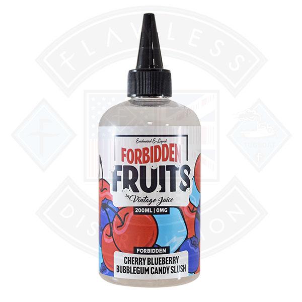 Forbidden Fruits by Vintage Juice - Cherry Blueberry Bubblegum Candy Slush 0mg 200ml Shortfill