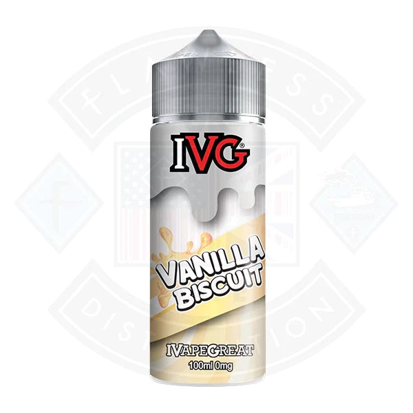 IVG Vanilla Biscuit 0mg 100ml Shortfill