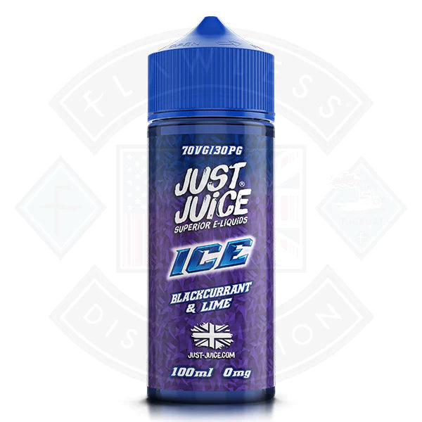 Just Juice Ice - Blackcurrant and Lime 0mg 100ml Shortfill