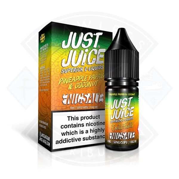 Just Juice Exotic - Pineapple Papaya & Coconut Nic Salt 10ml E-Liquid