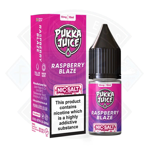 Pukka Juice - Nic Salt Raspberry Blaze 10ml E-liquid