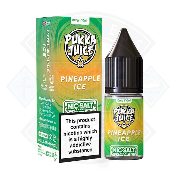 Pukka Juice - Nic Salt Pineapple ICE 10ml E-liquid