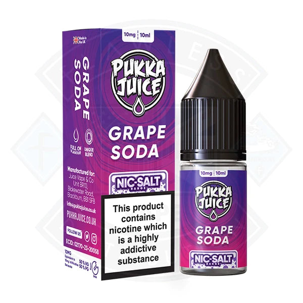 Pukka Juice - Nic Salt Grape Soda 10ml E-liquid