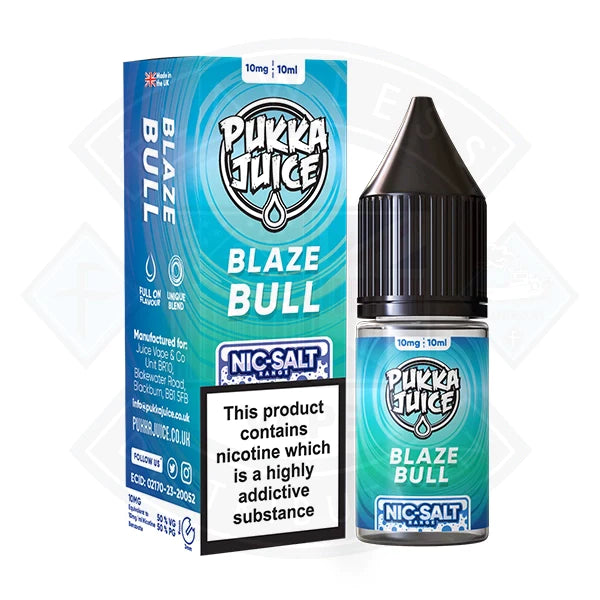 Pukka Juice - Nic Salt Blaze Bull 10ml E-liquid