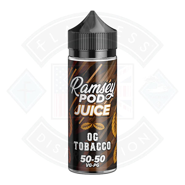 Ramsey Pod Juice OG Tobacco 0mg 100ml Shortfill