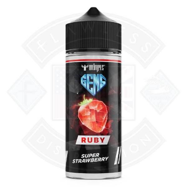 Dr Vapes Gems Ruby- Super Strawberry 100ml 0mg Shortfill