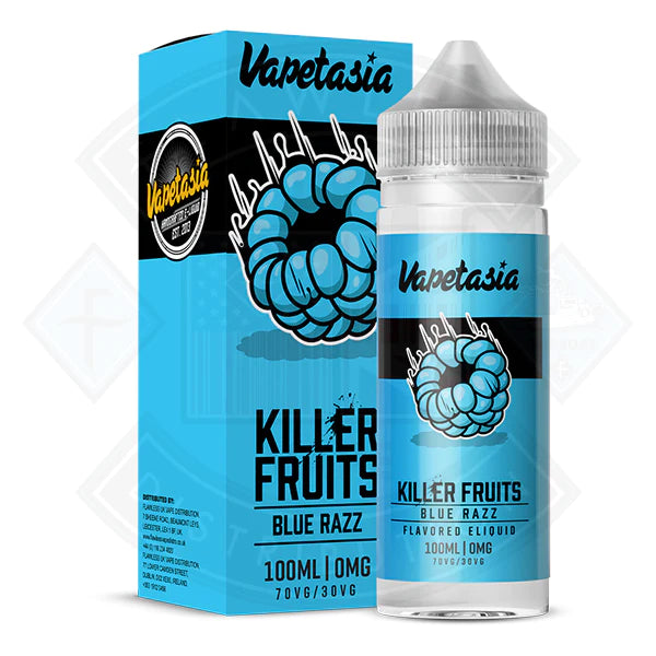 Vapetasia - Killer Fruits Blue Razz 100ml 0mg