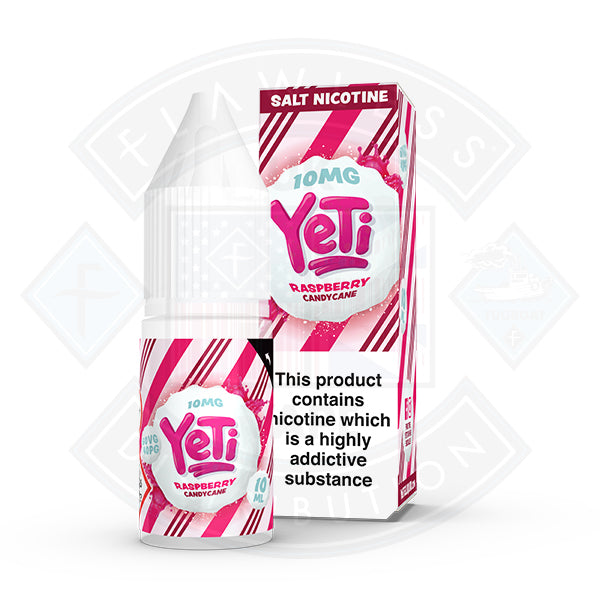 Yeti Salt - Raspberry Candy Cane 10ml E Liquid