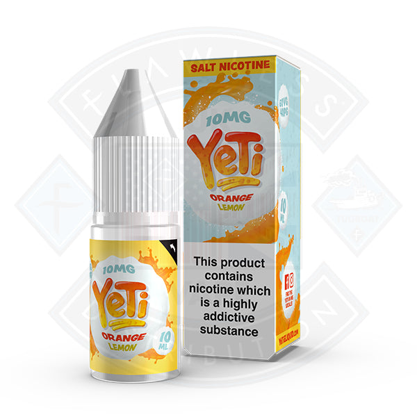 Yeti Salt -  Orange Lemon 10ml E Liquid