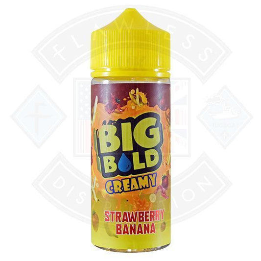 Big Bold Creamy - Strawberry Banana 0mg 100ml Shortfill - Flawless Vape Shop