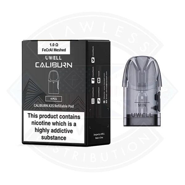 Caliburn A3S Refillable Pod 4pcs/pack - 0.8ohm - Flawless Vape Shop