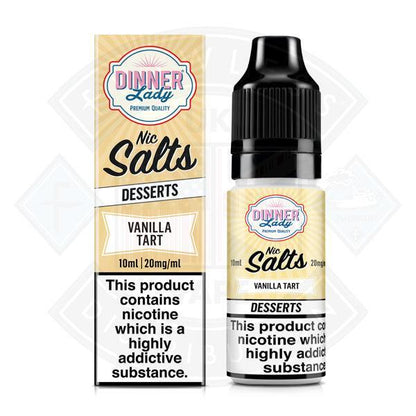 Dinner Lady Desserts - Vanilla Tart Nic Salt 10ml - Flawless Vape Shop