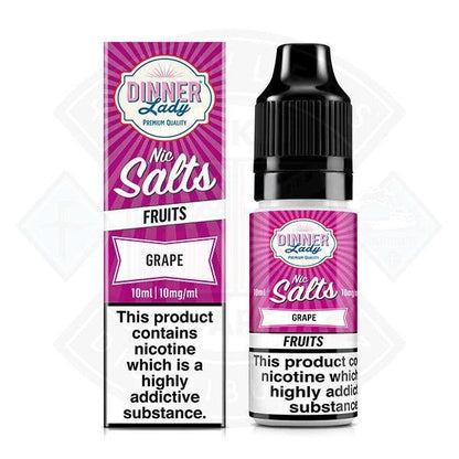 Dinner Lady Fruits - Grape Nic Salt 10ml - 20mg - Flawless Vape Shop