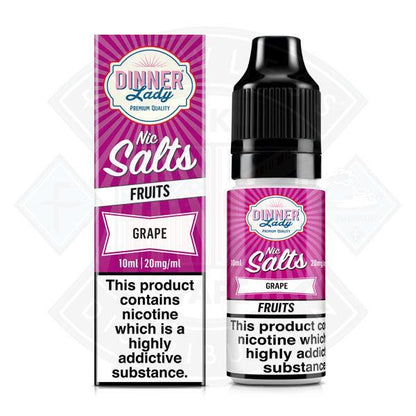 Dinner Lady Fruits - Grape Nic Salt 10ml - 20mg - Flawless Vape Shop