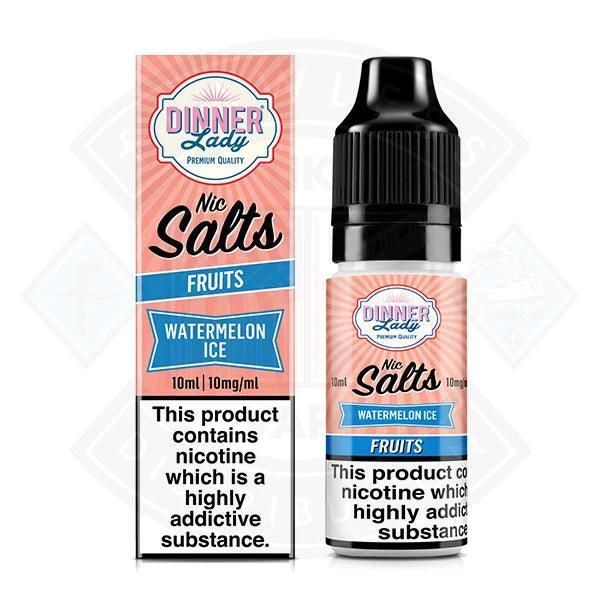 Dinner Lady Fruits - Watermelon Ice Nic Salt 10ml - 10mg - Flawless Vape Shop