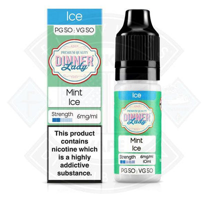 Dinner Lady Menthol 50/50 Mint Ice 10ml - Flawless Vape Shop