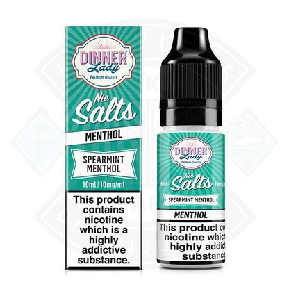 Dinner Lady Menthol - Spearmint Menthol Nic Salt 10ml - 5mg - Flawless Vape Shop